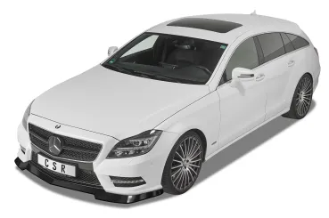 CSR Frontspoiler | Cup-Spoilerlippe mit ABE für Mercedes-Benz CLS C218 / X218 AMG-Line CSL416-S schwarz matt strukturiert (keine Lackierung erforderlich)