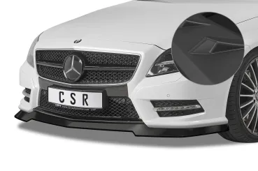 CSR Frontspoiler | Cup-Spoilerlippe mit ABE für Mercedes-Benz CLS C218 / X218 AMG-Line CSL416-L schwarz matt (Lackierung erforderlich)