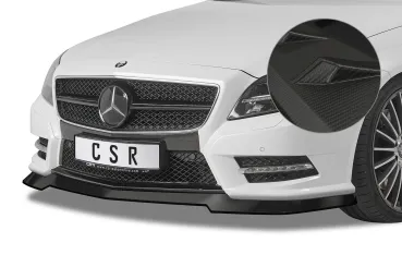 CSR Frontspoiler | Cup-Spoilerlippe mit ABE für Mercedes-Benz CLS C218 / X218 AMG-Line CSL416-M Carbon Look matt strukturiert (keine Lackierung erforderlich)
