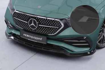 CSR Frontspoiler | Cup-Spoilerlippe mit ABE für Mercedes Benz E-Klasse W214 / S214 CSL888-S schwarz matt strukturiert (keine Lackierung erforderlich)