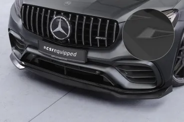 CSR Frontspoiler | Cup-Spoilerlippe mit ABE für Mercedes Benz GLC X253 / C253 CSL896-S schwarz matt strukturiert (keine Lackierung erforderlich)