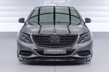 CSR Frontspoiler | Cup-Spoilerlippe mit ABE für Mercedes-Benz S-Klasse W222/V222 CSL318-G Glossy schwarz Hochglanz (keine Lackierung erforderlich)