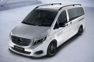 CSR Frontspoiler | Cup-Spoilerlippe mit ABE für Mercedes-Benz V-Klasse 447 CSL538-S Strukturiert schwarz matt (keine Lackierung erforderlich)