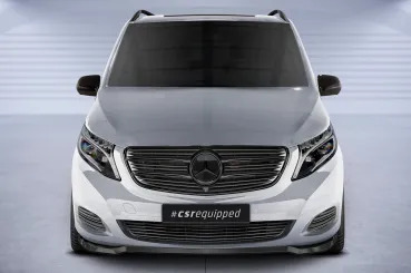 CSR Frontspoiler | Cup-Spoilerlippe mit ABE für Mercedes-Benz V-Klasse 447 CSL538-S Strukturiert schwarz matt (keine Lackierung erforderlich)