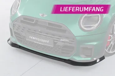 CSR Frontspoiler | Cup-Spoilerlippe mit ABE für Mini Cooper S F66 JCW CSL936-C Carbon Look Hochglanz (keine Lackierung erforderlich)