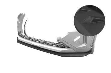 CSR Frontspoiler | Cup-Spoilerlippe mit ABE für Opel Frontera CSL025-L Lackierung erforderlich (unlackiert)