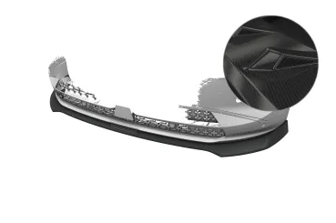 CSR Frontspoiler | Cup-Spoilerlippe mit ABE für Opel Grandland (2. Gen) CSL996-C Carbon Look Hochglanz (keine Lackierung erforderlich)