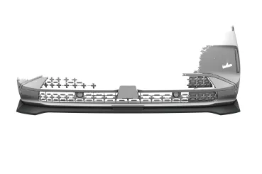 CSR Frontspoiler | Cup-Spoilerlippe mit ABE für Opel Grandland (2. Gen) CSL996-L Lackierung erforderlich (unlackiert)