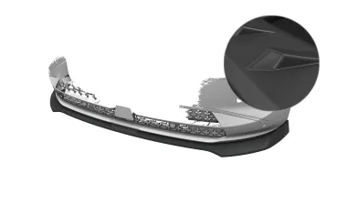 CSR Frontspoiler | Cup-Spoilerlippe mit ABE für Opel Grandland (2. Gen) CSL996-L Lackierung erforderlich (unlackiert)
