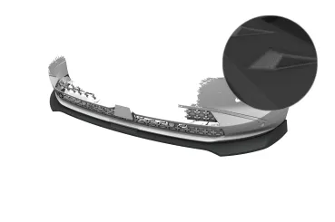 CSR Frontspoiler | Cup-Spoilerlippe mit ABE für Opel Grandland (2. Gen) CSL996-S Strukturiert schwarz matt (keine Lackierung erforderlich)