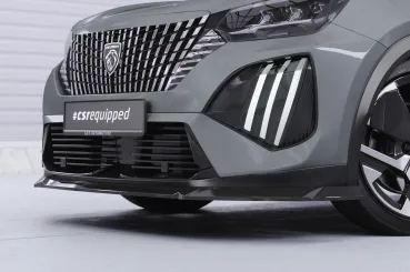 CSR Frontspoiler | Cup-Spoilerlippe mit ABE für Peugeot 2008 II CSL899-L schwarz matt (Lackierung erforderlich)