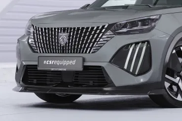 CSR Frontspoiler | Cup-Spoilerlippe mit ABE für Peugeot 2008 II CSL899-L schwarz matt (Lackierung erforderlich)
