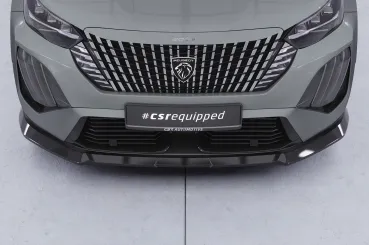 CSR Frontspoiler | Cup-Spoilerlippe mit ABE für Peugeot 2008 II CSL899-L schwarz matt (Lackierung erforderlich)