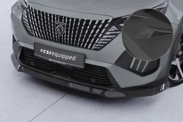 CSR Frontspoiler | Cup-Spoilerlippe mit ABE für Peugeot 2008 II CSL899-L schwarz matt (Lackierung erforderlich)