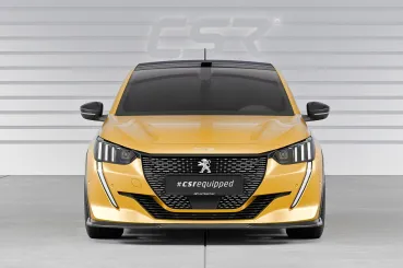 CSR Frontspoiler | Cup-Spoilerlippe mit ABE für Peugeot 208 II GT / GT-Line CSL811-L schwarz matt (Lackierung erforderlich)