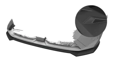 CSR Frontspoiler | Cup-Spoilerlippe mit ABE für Peugeot 3008 (3.Gen) / E-3008 CSL989-L Lackierung erforderlich (unlackiert)