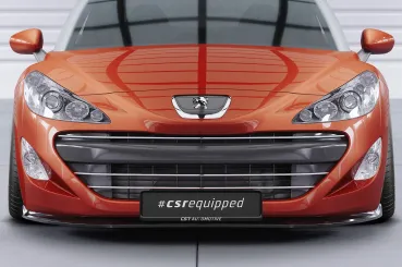 CSR Frontspoiler | Cup-Spoilerlippe mit ABE für Peugeot RCZ CSL761-C Carbon Look glänzend (keine Lackierung erforderlich)