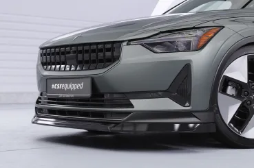 CSR Frontspoiler | Cup-Spoilerlippe mit ABE für Polestar 2 CSL822-S schwarz matt strukturiert (keine Lackierung erforderlich)