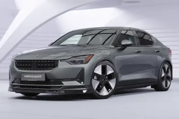 CSR Frontspoiler | Cup-Spoilerlippe mit ABE für Polestar 2 CSL822-S schwarz matt strukturiert (keine Lackierung erforderlich)