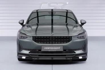 CSR Frontspoiler | Cup-Spoilerlippe mit ABE für Polestar 2 CSL822-S schwarz matt strukturiert (keine Lackierung erforderlich)