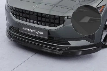 CSR Frontspoiler | Cup-Spoilerlippe mit ABE für Polestar 2 CSL822-S schwarz matt strukturiert (keine Lackierung erforderlich)