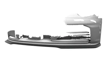 CSR Frontspoiler | Cup-Spoilerlippe mit ABE für Porsche 911/992 Cabrio / Targa CSL988-C Carbon Look Hochglanz (keine Lackierung erforderlich)