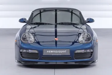 CSR Frontspoiler | Cup-Spoilerlippe mit ABE für Porsche 987 Boxster CSL597-C Carbon Look Hochglanz (keine Lackierung erforderlich)