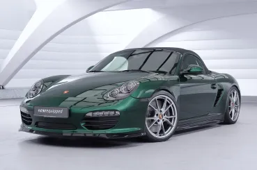 CSR Frontspoiler | Cup-Spoilerlippe mit ABE für Porsche 987 Boxster CSL725-G Glossy schwarz Hochglanz (keine Lackierung erforderlich)