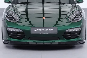 CSR Frontspoiler | Cup-Spoilerlippe mit ABE für Porsche 987 Boxster CSL725-S Strukturiert schwarz matt (keine Lackierung erforderlich)