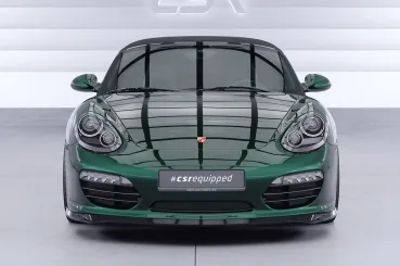 CSR Frontspoiler | Cup-Spoilerlippe mit ABE für Porsche 987 Boxster CSL725-S Strukturiert schwarz matt (keine Lackierung erforderlich)