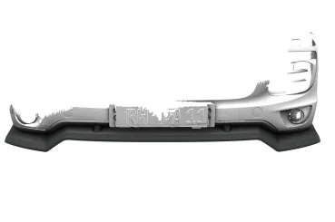 CSR Frontspoiler | Cup-Spoilerlippe mit ABE für Porsche Cayenne (Typ 92A) CSL966-C Carbon Look Hochglanz (keine Lackierung erforderlich)