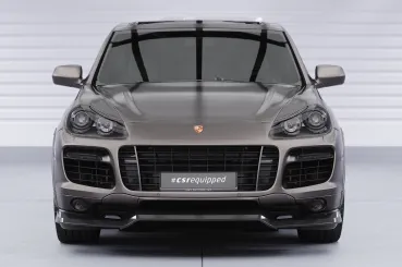 CSR Frontspoiler | Cup-Spoilerlippe mit ABE für Porsche Cayenne (Typ 9PA) CSL849-C Carbon Look Hochglanz (keine Lackierung erforderlich)