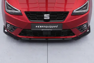 CSR Frontspoiler | Cup-Spoilerlippe mit ABE für Seat Ibiza 5 (6F) CSL918-G Glossy schwarz Hochglanz (keine Lackierung erforderlich)
