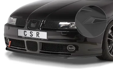 CSR Frontspoiler | Cup-Spoilerlippe mit ABE für Seat Leon 1 (1M) Cupra/Sport/FR CSL052-L schwarz matt (Lackierung erforderlich)