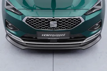 CSR Frontspoiler | Cup-Spoilerlippe mit ABE für Seat Tarraco CSL946-S Strukturiert schwarz matt (keine Lackierung erforderlich)