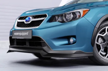 CSR Frontspoiler | Cup-Spoilerlippe mit ABE für Subaru XV Crosstrek CSL920-C Carbon Look Hochglanz (keine Lackierung erforderlich)