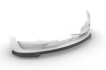 CSR Frontspoiler | Cup-Spoilerlippe mit ABE für Tesla Model 3 CSL701-S Strukturiert schwarz matt (keine Lackierung erforderlich)