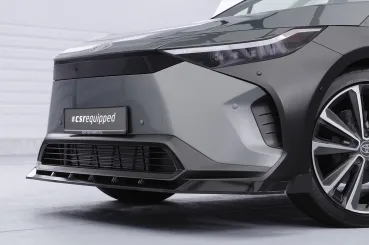 CSR Frontspoiler | Cup-Spoilerlippe mit ABE für Toyota bZ4X / Subaru Solterra CSL881-S schwarz matt strukturiert (keine Lackierung erforderlich)