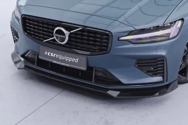 CSR Frontspoiler | Cup-Spoilerlippe mit ABE für Volvo S60 (3.Gen) CSL939-L Lackierung erforderlich (unlackiert)