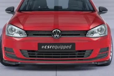 CSR Frontspoiler | Cup-Spoilerlippe mit ABE für VW Golf 7 CSL500-L Lackierung erforderlich (unlackiert)