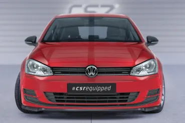 CSR Frontspoiler | Cup-Spoilerlippe mit ABE für VW Golf 7 CSL500-C Carbon Look Hochglanz (keine Lackierung erforderlich)