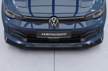 CSR Frontspoiler | Cup-Spoilerlippe mit ABE für VW Golf 8 CSL940-S Strukturiert schwarz matt (keine Lackierung erforderlich)