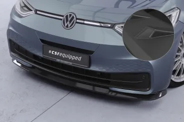 CSR Frontspoiler | Cup-Spoilerlippe mit ABE für VW ID3 CSL528-L schwarz matt (Lackierung erforderlich)