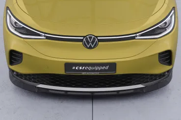 CSR Frontspoiler | Cup-Spoilerlippe mit ABE für VW ID.4 Pure und Pro CSL816-S Strukturiert schwarz matt (keine Lackierung erforderlich)