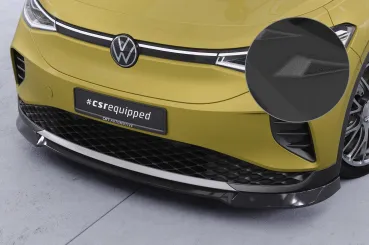 CSR Frontspoiler | Cup-Spoilerlippe mit ABE für VW ID.4 Pure und Pro CSL816-S Strukturiert schwarz matt (keine Lackierung erforderlich)