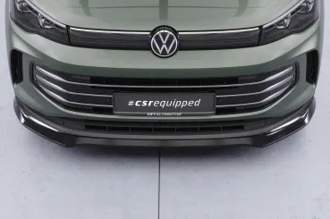 CSR Frontspoiler | Cup-Spoilerlippe mit ABE für VW Tiguan 3 CSL977-C Carbon Look Hochglanz (keine Lackierung erforderlich)