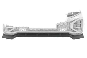 CSR Frontspoiler | Cup-Spoilerlippe mit ABE für VW Touareg 3 (Typ CR) CSL974-L Lackierung erforderlich (unlackiert)