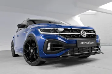 CSR Frontspoiler | Cup-Spoilerlippe mit ABE für VW T-Roc (Typ A1) R CSL923-S Strukturiert schwarz matt (keine Lackierung erforderlich)