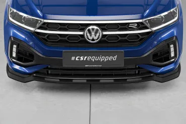 CSR Frontspoiler | Cup-Spoilerlippe mit ABE für VW T-Roc (Typ A1) R CSL923-L Lackierung erforderlich (unlackiert)