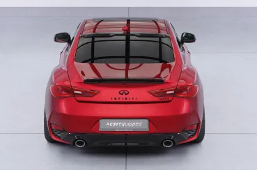 CSR Heckscheibenblend mit ABE für Infiniti Q60 Coupe HSB108-C Carbon Look glänzend (keine Lackierung erforderlich)
